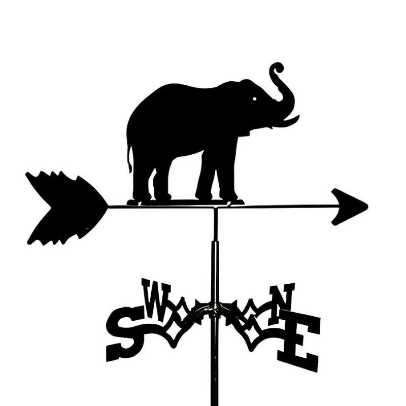 Elephants Stainless Steel Weathervane MW053