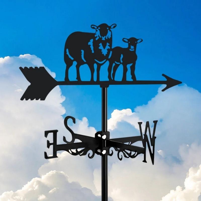 Little Lamb Stainless Steel Weathervane MW081