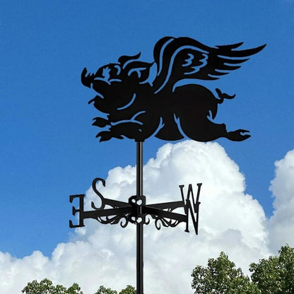 Flying Pig Stainless Steel Weathervane MW104