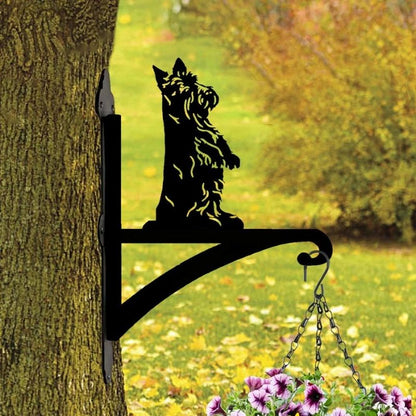 Scottish Terrier Metal Hanging Bracket Plant Stand PS073