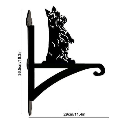 Scottish Terrier Metal Hanging Bracket Plant Stand PS073