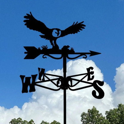 Flying Owl Stainless Steel Weathervane MW082