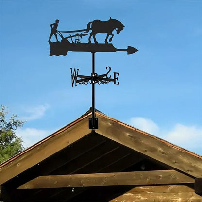 Plow Horse Stainless Steel Weathervane MW071