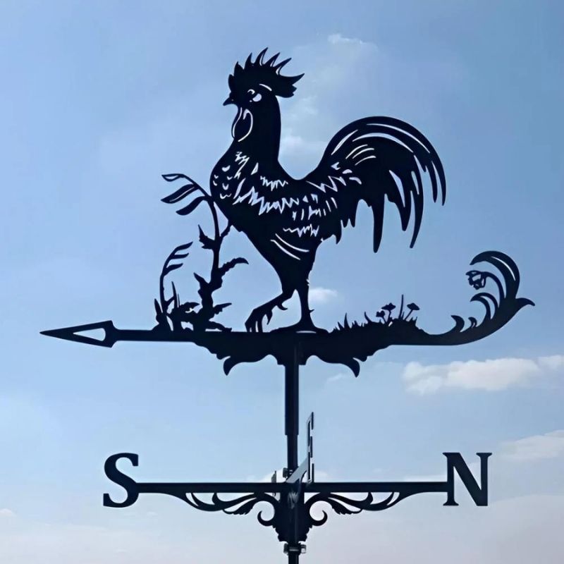 Rooster Stainless Steel Weathervane MW001