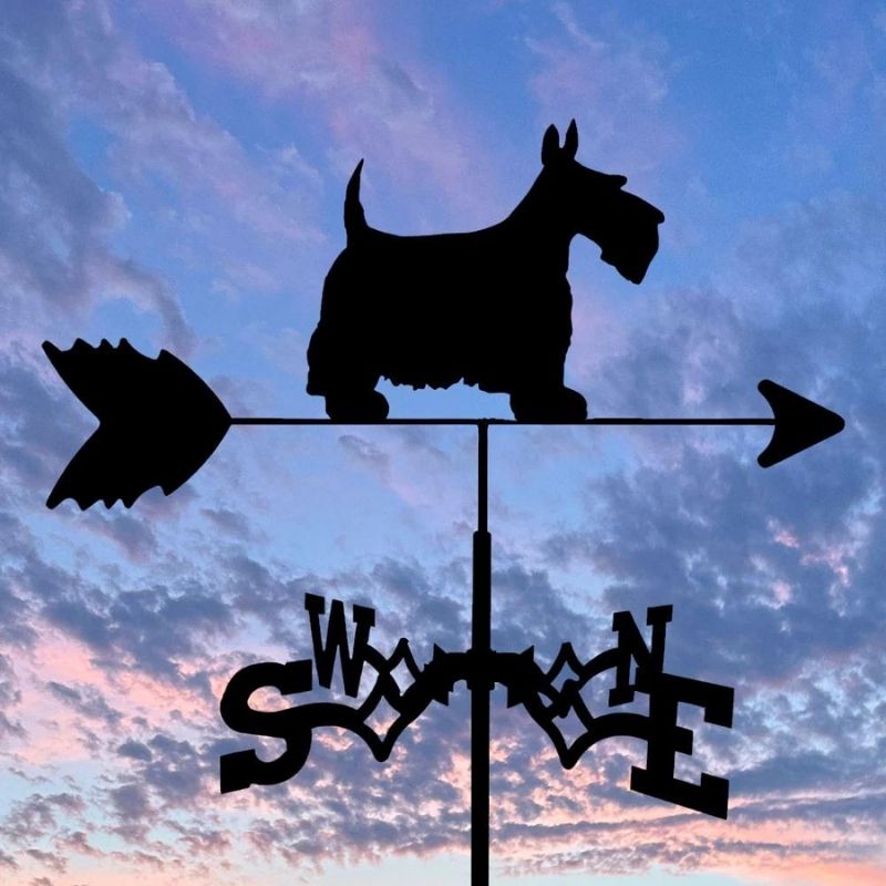 Scottish Terrier Dog Stainless Steel Weathervane MW052