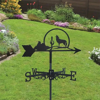 Lone Wolf Stainless Steel Weathervane MW114