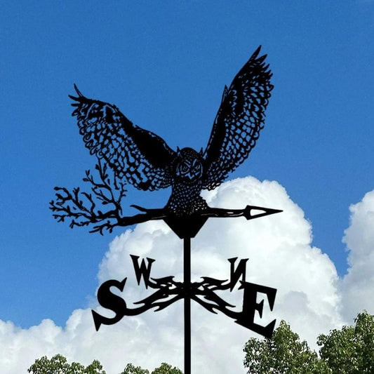 Flying Owl Stainless Steel Weathervane MW057