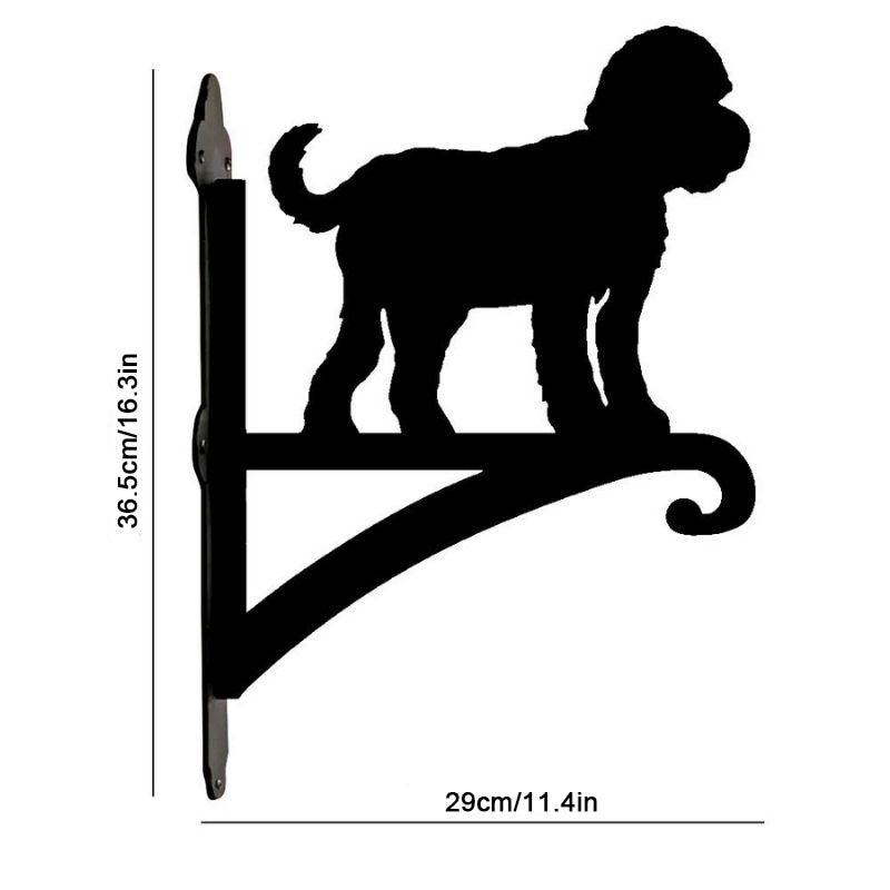 Cockapoo Silhouette Metal Hanging Bracket Plant Stand PS044