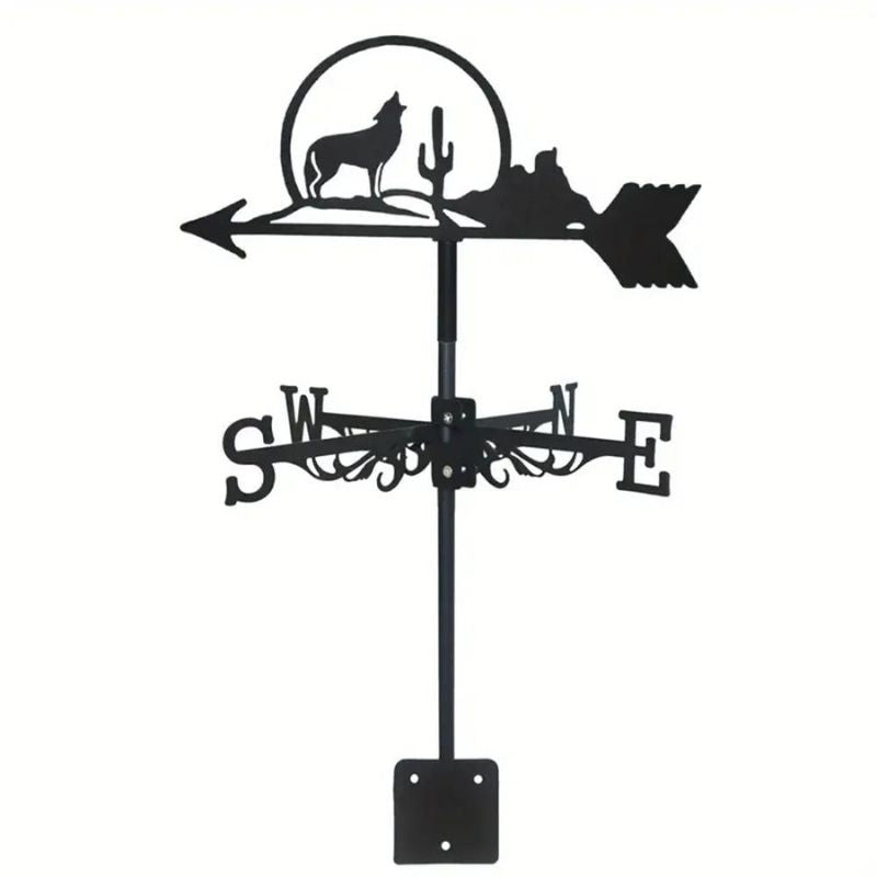 Lone Wolf Stainless Steel Weathervane MW114