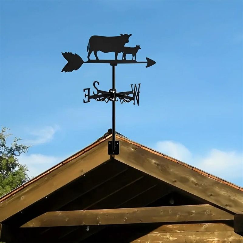 Calf Stainless Steel Weathervane MW093