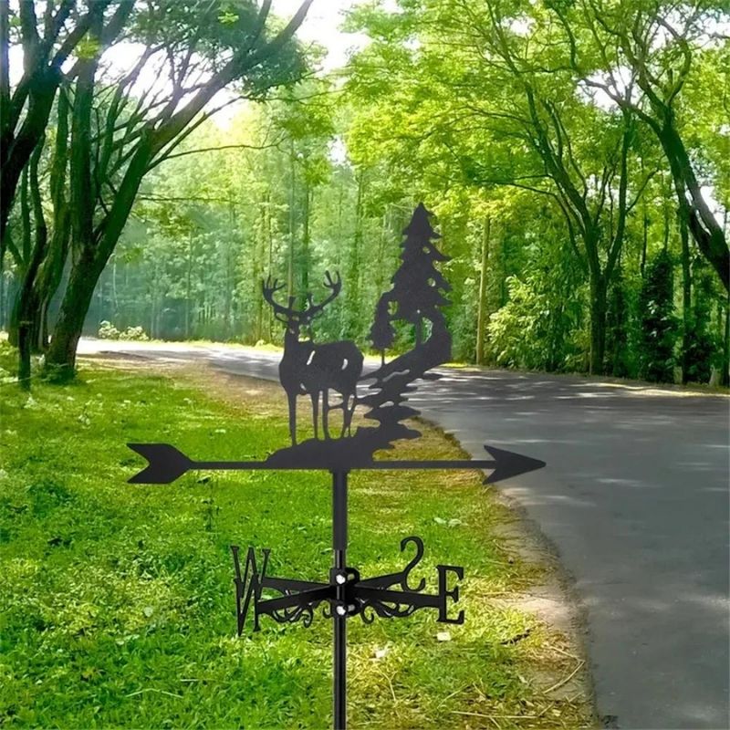 Forest Deer Stainless Steel Weathervane MW039