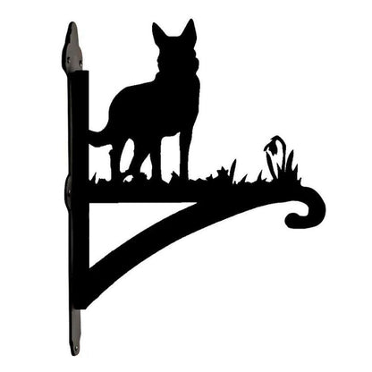 German Shepherd Iron Metal Hanging Bracket Plant Stand PS035