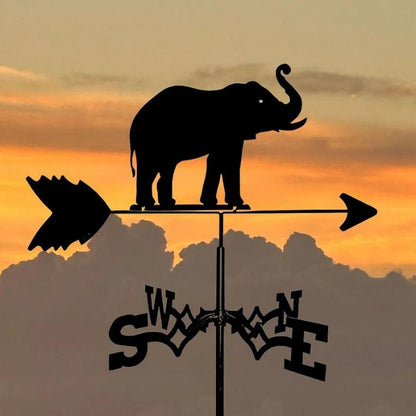 Elephants Stainless Steel Weathervane MW053