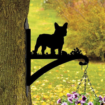 French Bulldog Metal Hanging Bracket Plant Stand PS036