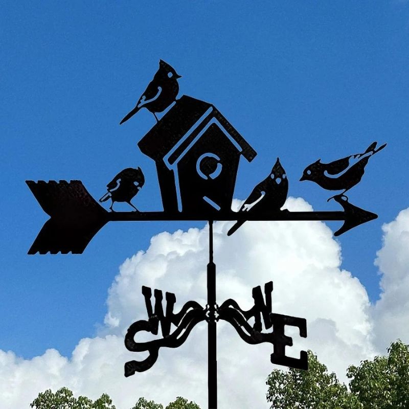 Birdhouse Stainless Steel Weathervane MW025