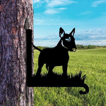 English Bull Terrier Metal Hanging Bracket Plant Stand PS038