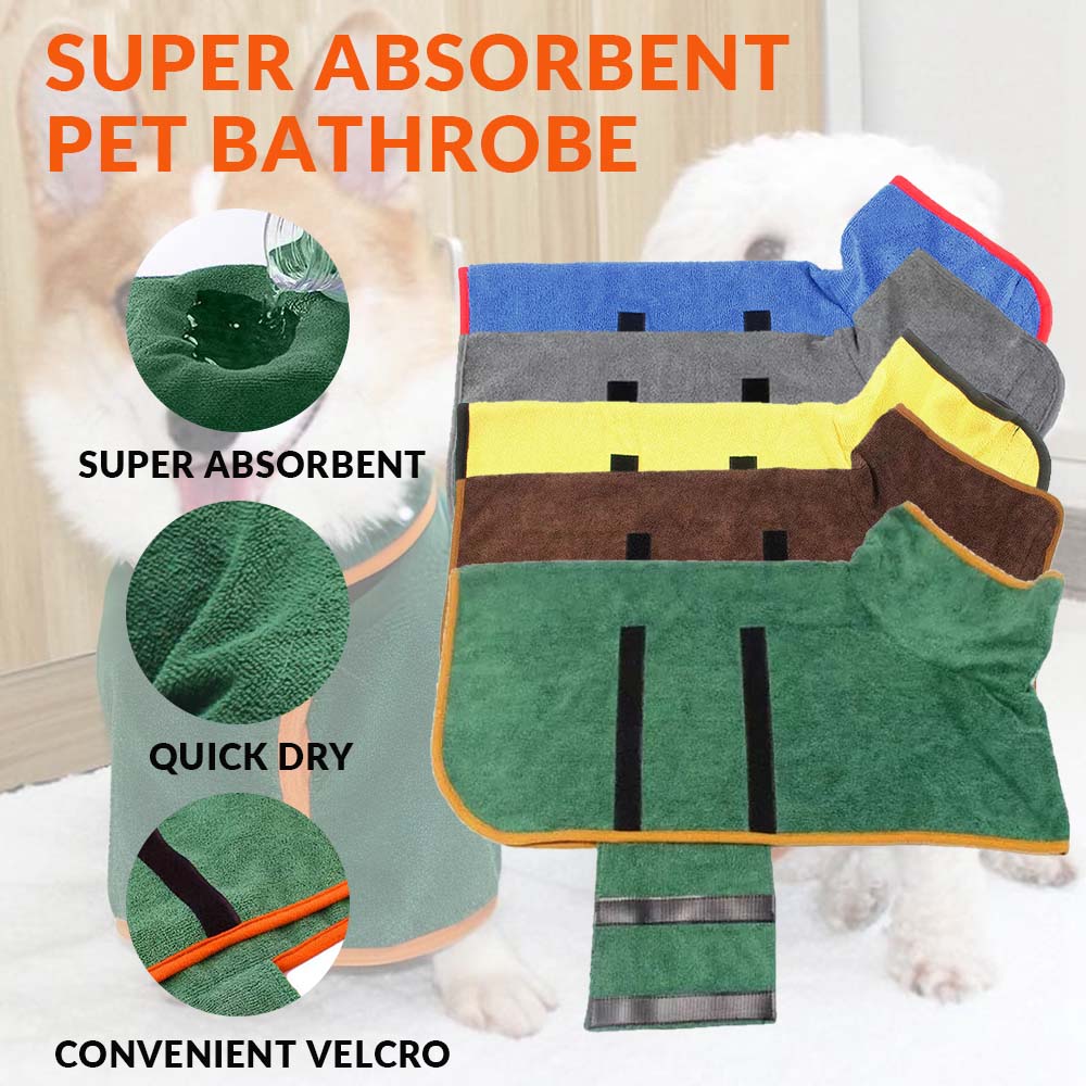 Super Absorbent Pet Bathrobe