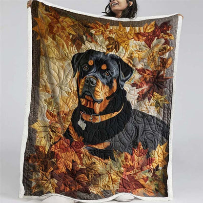 Rottweiler's Autumn Breeze Blanket - D248 - Premium Blanket