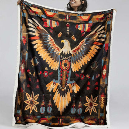 Eagle Native American Blanket - D257 - Premium Blanket