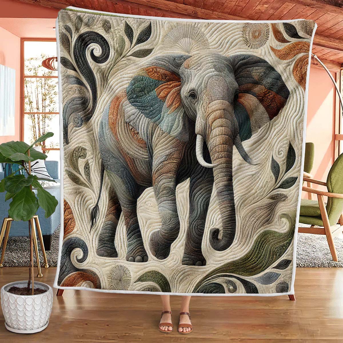 Elephant Blanket - H187 - Premium Blanket