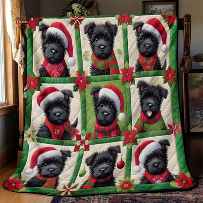 Scottish Terrier Christmas Blanket - H194 - Premium Blanket