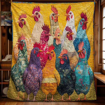 Radiant Roosters Blanket - H196 - Premium Blanket