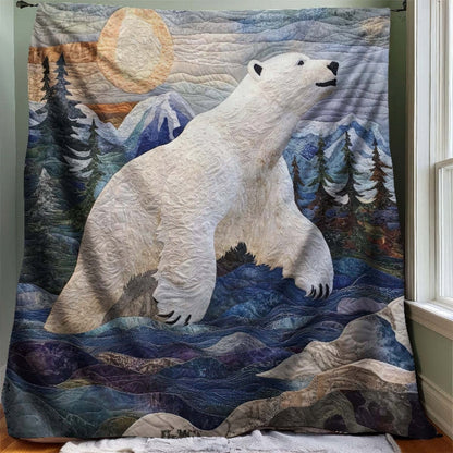 White Wilderness Bear Blanket - H205 - Premium Blanket