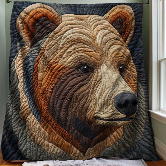 Wild Brown Bear Serenity Blanket - H206 - Premium Blanket