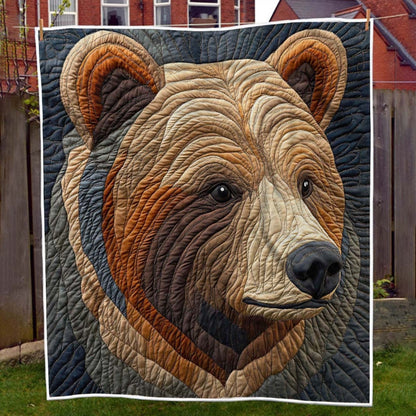 Wild Brown Bear Serenity Blanket - H206 - Premium Blanket