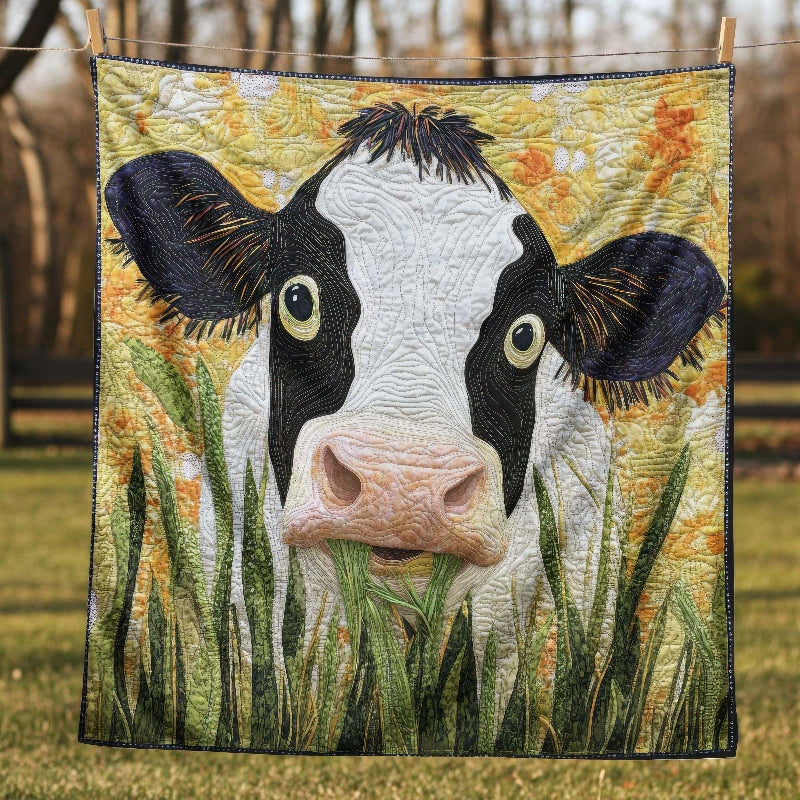 Grass Grazing Cow Blanket - H219 - Premium Blanket