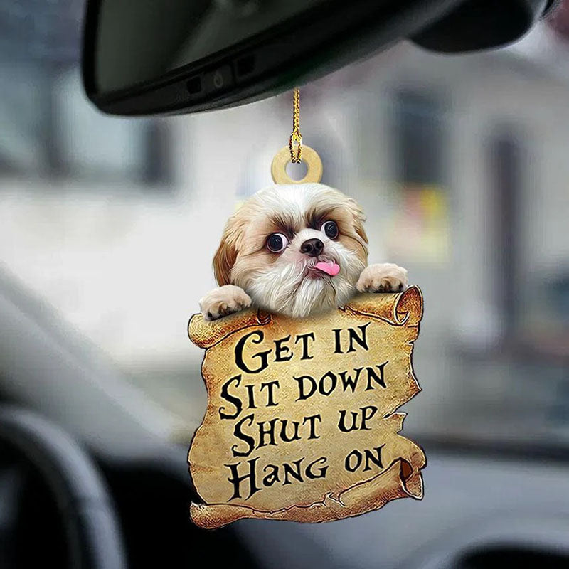 Shih Tzu Get In Ornament GI003