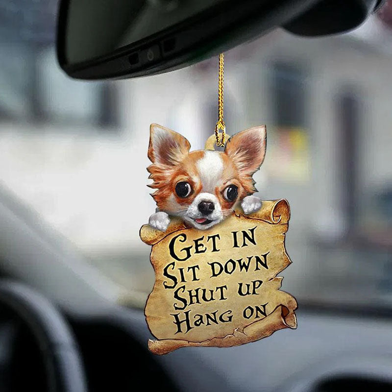 Chihuahua Get In Ornament GI008