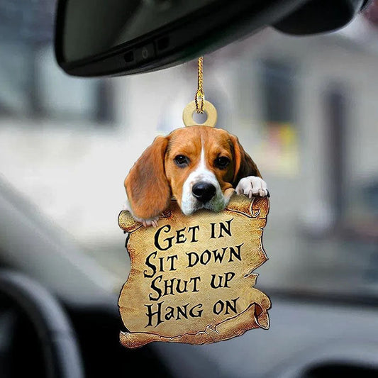 Beagle Get In Ornament GI016