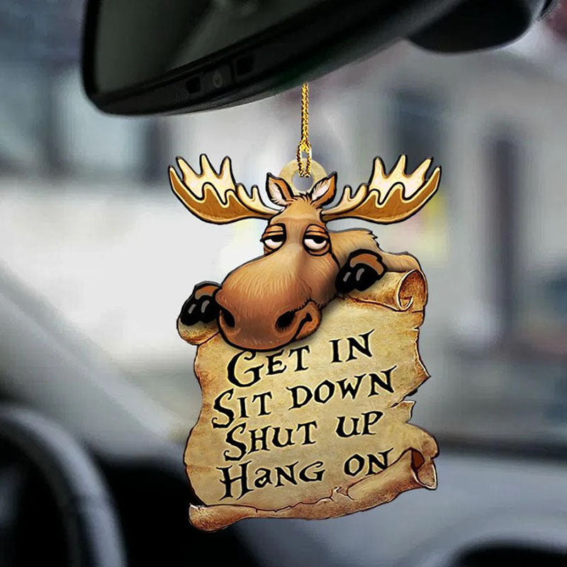 Moose Get In Ornament GI089